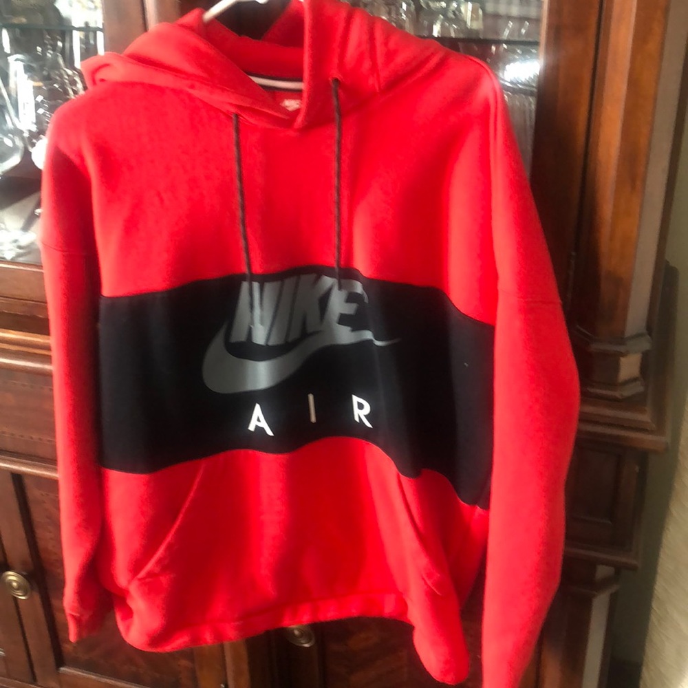 Men’s size large Nike red and black hoodie